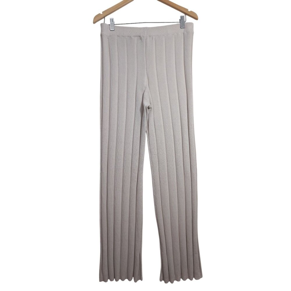 H&M Beige Ribbed Knit Pants - Picture 6 of 14